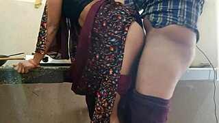 Indian Desi Village Bhabhi Gets Fucked in Kitchen with Clear Hindi Audio