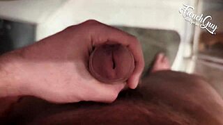 French Guy Dominates with Dirty Talk and Fucking in Toilet