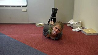 Teen Violet Haze Plays Real Estate Agent in Bondage Scene