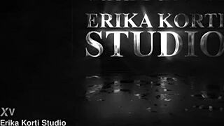 Skinny Baby Rousse undergoes rough anal training with fisting toys and ball licking before deepthroat and orgasm