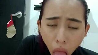 i let my stepsister in and gave her amazing oral until i came in her mouth