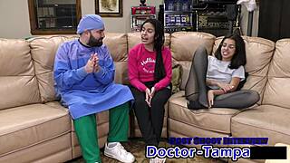 Dr. Tampa examines my neighbor Alix Avery in a gyno roleplay!