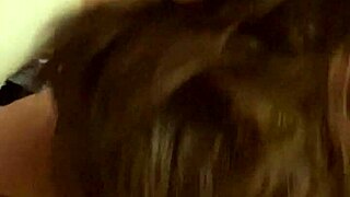 sexy milf gives deepthroat blowjob in pov view