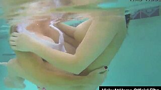 milf vicky vette eats pussy by the pool with friend