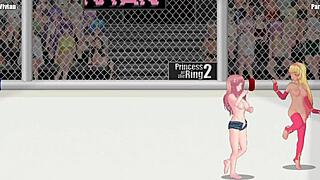 princess vivian fights paris in street wrestling catfight