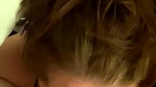 sexy milf gives deepthroat blowjob in pov view