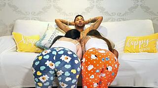pajama party with 2 big ass bad bitches miami pussy