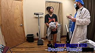 dr tampa gives zombae her first gyno exam with gloves spreading and close up action 👩‍⚕️