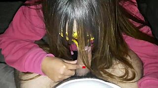 hey, you wanna see me taking that hot creampie on the sofa after blowing your monster cock?