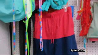 handcuffed brunette teen spies on office dicking with hidden cam 😏