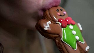 tattooed cutie sucks lollipop rides dildo and fucks to powerful orgasm