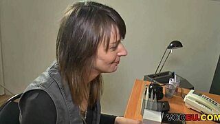 hey, this petite german mature babe sucks and fucks with passion