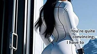 weekend ski resort adventure continues with cute brunette in leather catsuit posing outdoors near the car