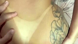 Oh fuck, this Brazilian wife in lingerie takes that massive cock deep while her husband watches!