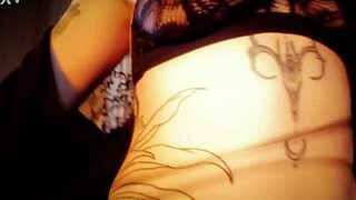 Striptease from Nemesi in the clip with insecure disabled guy and assistant from Procellona!