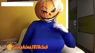 happy halloween pervs, big boobs pumpkin cam recorded on 10 31 in casual narrative style
