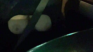 italian milf artemisia love flashes big boobs while driving