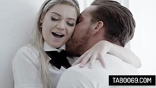 Hey this blonde teen 18+ slut Kyle Mason takes it anally to stay virgin