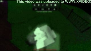 oh man, this emo slut's getting pounded hard in her big ass and tits in that roblox condo