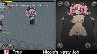 What makes Nicole's interactive game so erotically nasty?