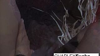 I feel so intense as Charley Chase masturbates her pussy and cums all over solo.