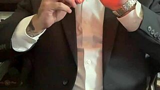 hey check out jason collins smoking a cigar while getting all excited down there