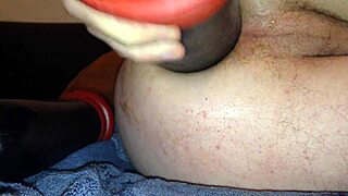 Detailed Anal Assfucking Session With Toys And Beer Using Huge Dildo