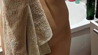 hey step into my fantasy where i spy on her steamy shower with those big tits glistening wet
