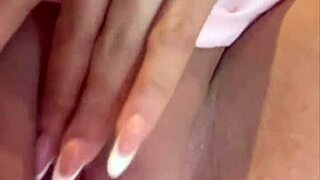 Beautiful Latina In Lingerie Masturbating Solo Until She Cums Hard