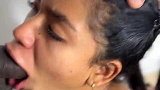 Step Up For Massive Cock Action As Ebony Beauty Deepthroats And Fucks Huge BBC Roughly