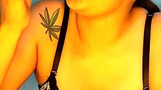 Hey, check out this horny Colombian babe using her dildo in the shower!