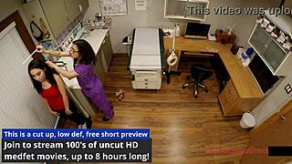 What happens when Lenna Lux gets a wild gyno exam with speculum and gaping caught on hidden cam by Doctor Tampa at Tampa University?