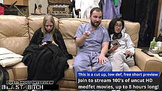 jasmine roses thigh gets blasted with cum... oh shoot, i mean during this wild bdsm nurse scene with spanking and stuff.