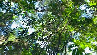 Brazilian Amateur Gets Naked in the Bush with Impressive Curves