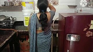 Provocative Stepmom Fucking with Stepson While Mother in Kitchen - Big Tits, Monster Cock, Doggystyle in Ranch?