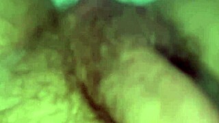 spending time at home with risky encounter - inviting guest over who discovers underwear and finishes intensely