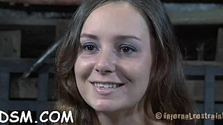 I feel so helpless restrained while enduring intense domination with hardcore toy play and sucking action