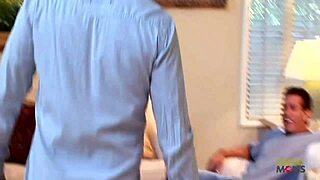 Big fake tits milf contrasts skinny body with rough anal cowgirl riding and cum in mouth