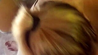 Slutty Eyes Blonde Latina Swallows Cum in Sloppy Blowjob