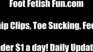 I need a guy who loves sucking my toes, come on, worship these feet now