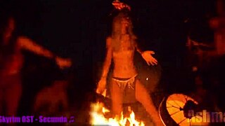 I love being a topless goth slut majick in slow motion at the public cemetery with my small tits and hairy armpit flashing