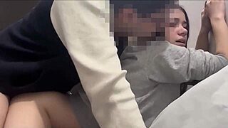 hey roomie, why is this skinny 18+ teen mounting that monster cock without stopping in the dorm? she moans through tight pussy creampie and deepthroat action.