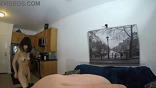 Skinny Asian slut Candy Cruise takes deep anal pounding with choking and gagging intensity.