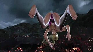 In this bikini mod game, Lili shows off her big tits during intense ryona action sequences