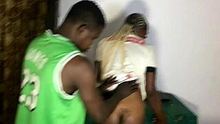 Chubby Ebony Emris Gets Pounded Hardcore by Quinn with Squirting and Cum on Her Fat Ass.