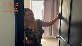 i grab a big tantaly toy and ride his massive cock hard