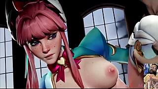 Raw Cum faced Benedikta sucks cock while Juno gets cute hairless pussy fucked