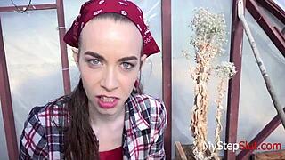 Pov camping adventure with young Tali Dova getting wild outdoors 😏