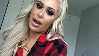Blonde curvy slut Brandi Bae shakes big ass doggystyle on monster cock till sloppy cumshot