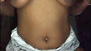 i love how this next door ebony milf in shorts flashes her pretty saggy tits preview